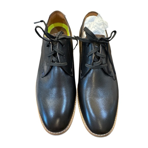 Florsheim Vibe Plain Toe Oxford Mens Size 11W Black Leather Casual Dress Shoes‎